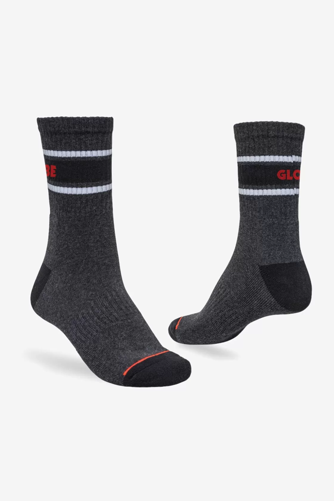 Globe Brand Triple Stripe Crew Sock 5 Pack - Assorted Flash Sale